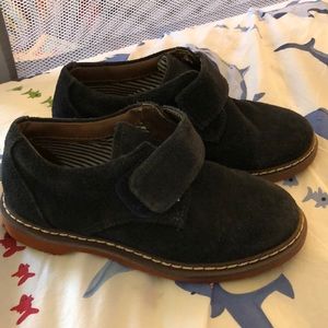Blue Suede Velcro Tucker + Tate toddler dress shoe